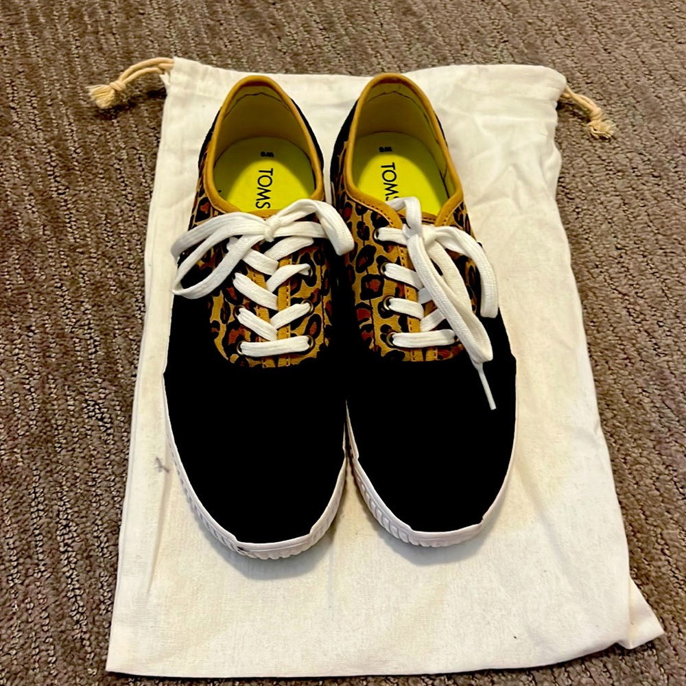 Toms lace up sneakers - leopard